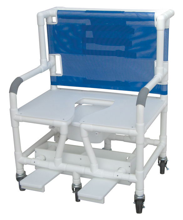Step-Up Relief Bariatric Shower- Commode Chair
