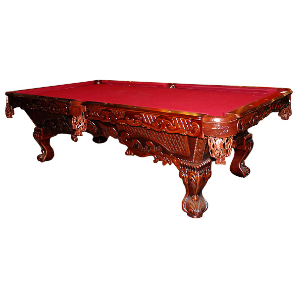AFD Home 10505563 Victorn Oak Bur Cloth Pool Table - 8 ft., Multi Color