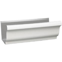 Amerimax Home Products 1800700120 4 in. White Standard Steel Gutter - Pack of 10