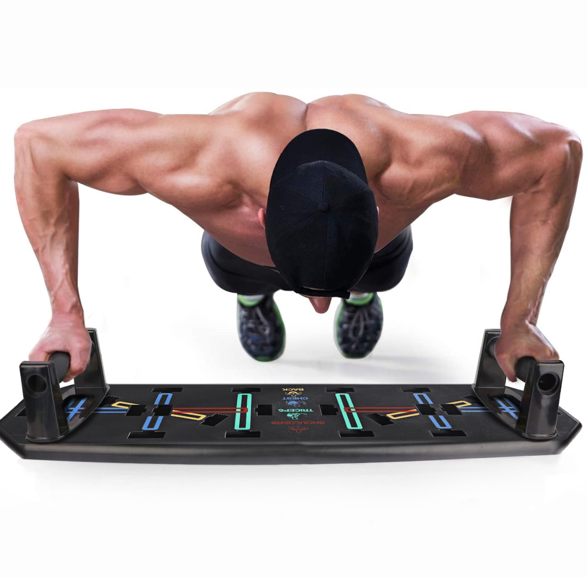 Zunammy ZWB4000-M3 Ztech 10-in-1 Push Up Rack Board Fitness System, Multi Color
