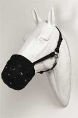 Best Friend Equine Deluxe Horse Grazing Muzzle Black - BF01