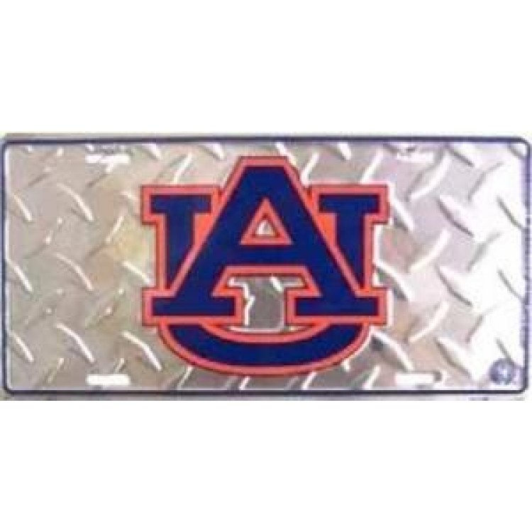 212 Main 2572 6 x 12 in. Auburn Tigers Diamond License Plate