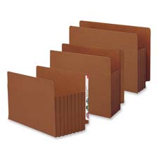SMEAD MANUFACTURING COMPANY SMD74780 End Tab File Pockets- 3-.50in. Exp- Legal- Red