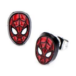 Spider-Man 849157 Marvel Comics Spider-Man Mask Stud Earrings