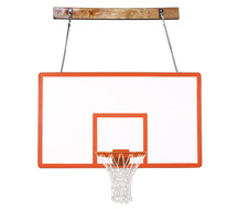 NewAlthlete FoldaMount46 Performance Steel-Fiberglass Side Folding Wall Mounted Basketball System&#44; Purple