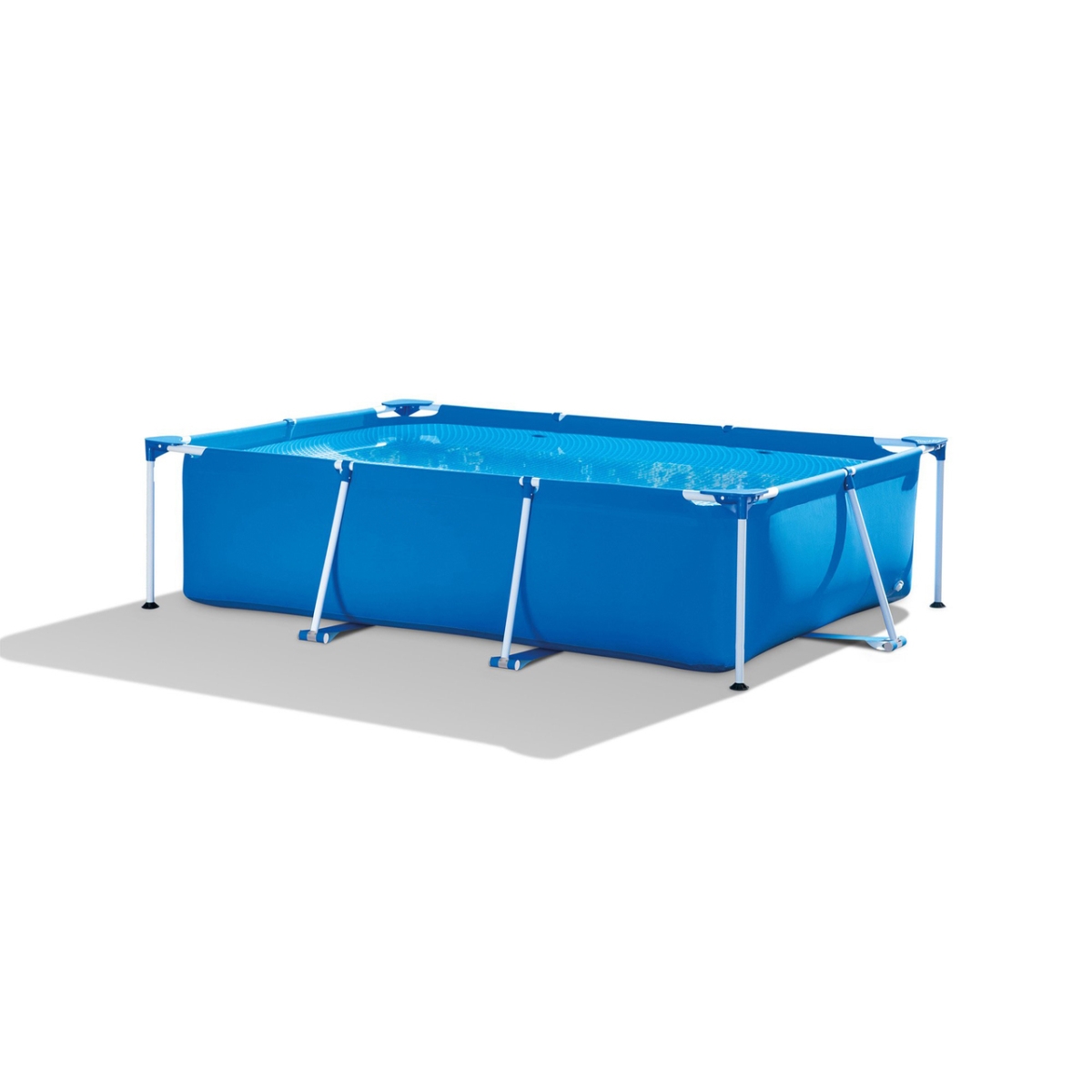 Pool Central 34808716 8.5 ft. x 25 in. Rectangular Frame Above Ground Swimming Pool with Filter Pump