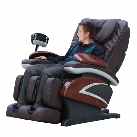 OnlineGymShop CB15241 Electronic Full Body Shiatsu Massage Chair Recliner with Heat Stretched Foot Rest, Black