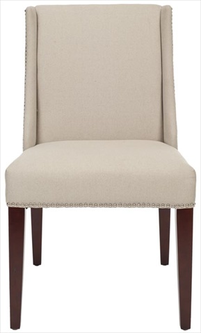 Safavieh MCR4535A-SET2 Lily Side Chair&#44; Beige - Set of 2