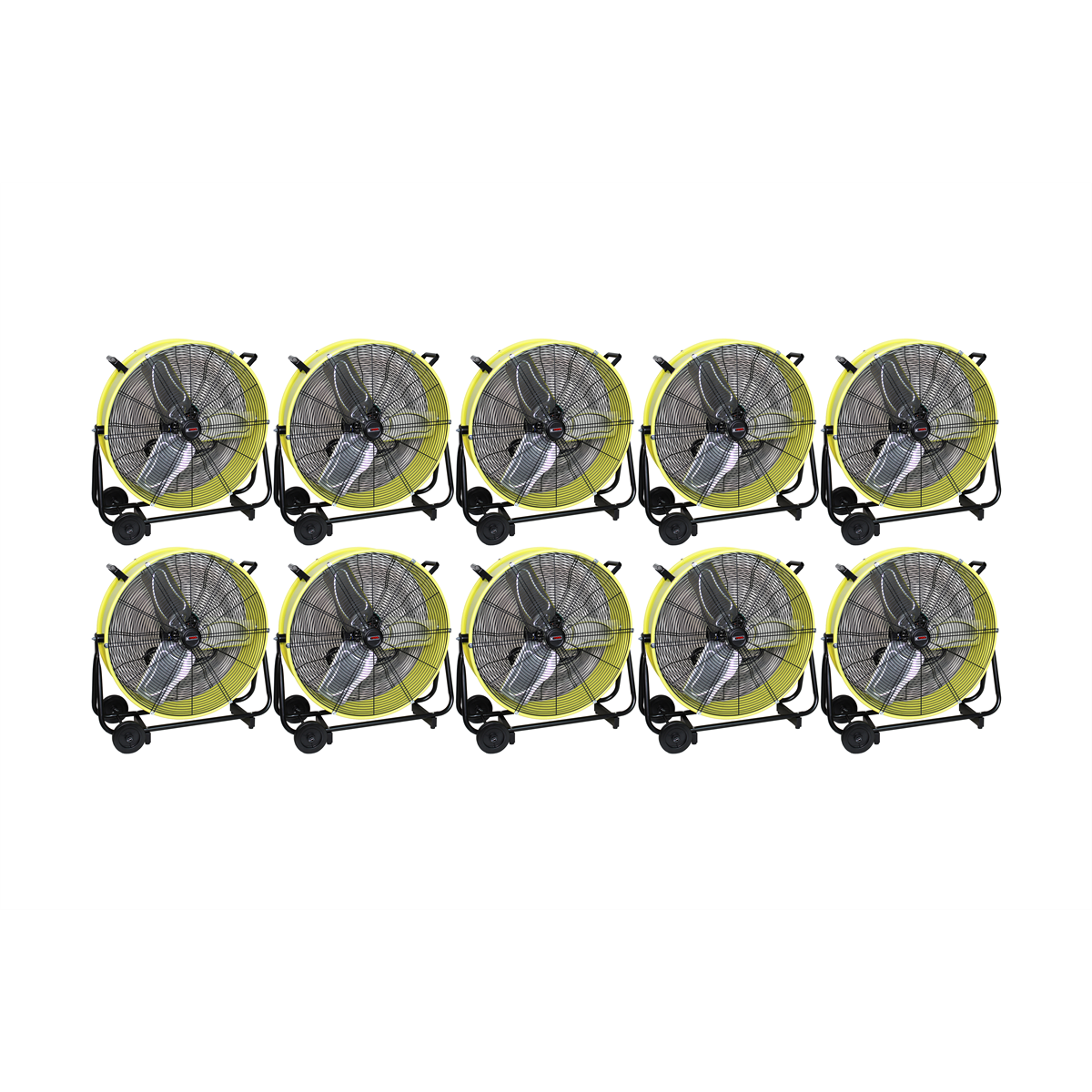 KEEN 24 in. Direct Drive Tilting Industrial Drum Fan&#44; Safety Yellow - Pallet of 10