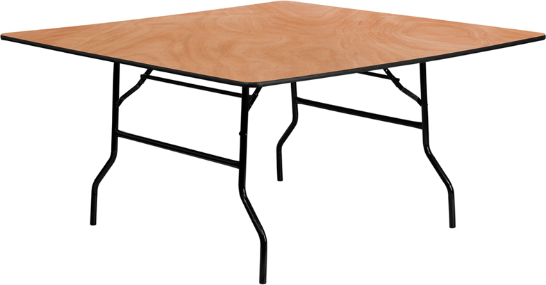 Flash Furniture 60 Square Wood Folding Banquet Table - YT-WFFT60-SQ-GG