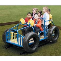 Wholesale Playgrounds RPE-4006-TX Jeep With Springs With Trex Floor Rides