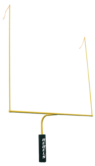 NewAlthlete All Star CLG-SY Galvanized Steel-Aluminum 4.5 in. Safety Yellow College Football Goalpost&#44; Kelly Green