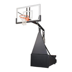 NewAlthlete Storm Pro Steel-Glass Portable Basketball System&#44; Black