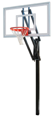 NewAlthlete Vector Select Steel-Acrylic In Ground Adjustable Basketball System&#44; Purple