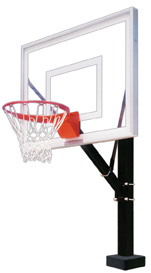 NewAlthlete HydroSport II Stainless Steel-Acrylic Fixed Poolside Basketball System&#44; Purple