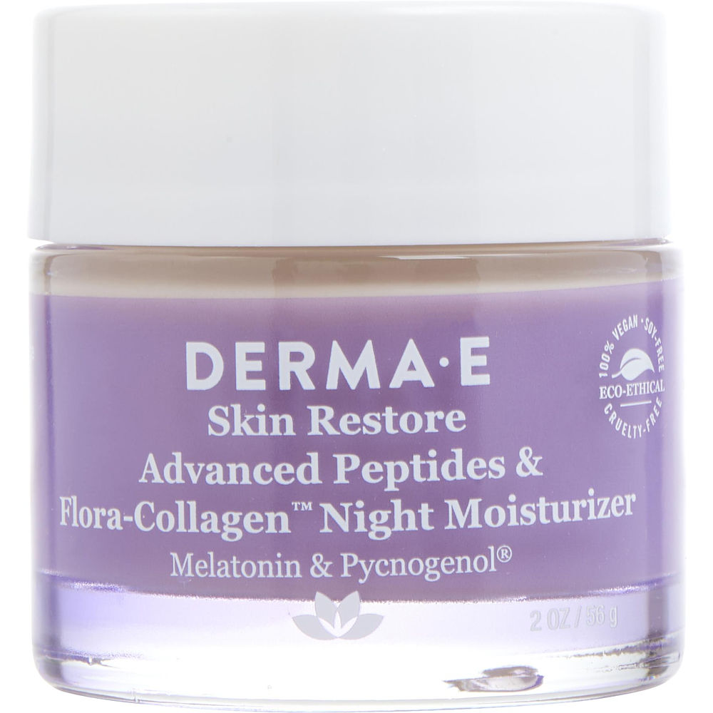 Derma E Skin Care Derma E 440676 2 oz Womens Skin Restore Advanced Peptides & Flora-Collagen Night Moisturizer