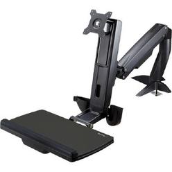 StarTech.com Sit Stand Monitor Arm - Desk Mount Adjustable Sit-Stand Workstation Arm for Single 34" VESA Mount Display -