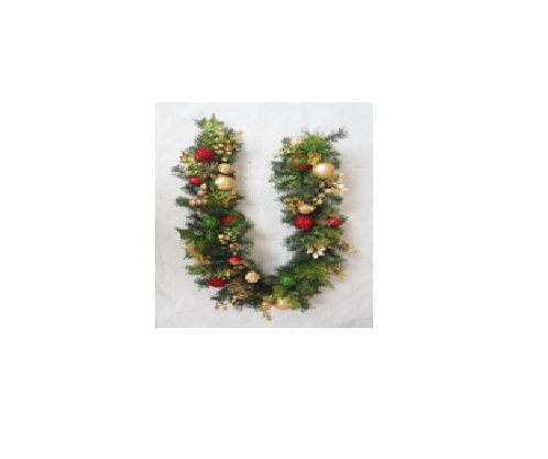 National Target Company National Tree RAC-71366A-1 24 in. Wreath with 50 Warm White Battery LED