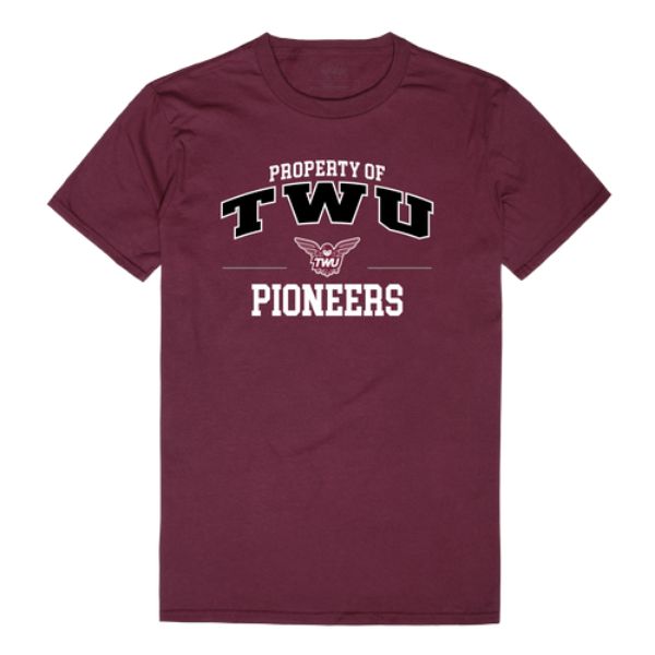 W Republic 517-597-MAR-03 Texas Womans University Pioneers Property College T-Shirt&#44; Maroon - Large