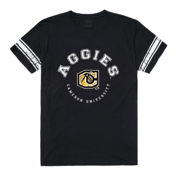 W Republic 504-622-BLK-03 Cameron University Aggies Men Football T-Shirt&#44; Black - Large