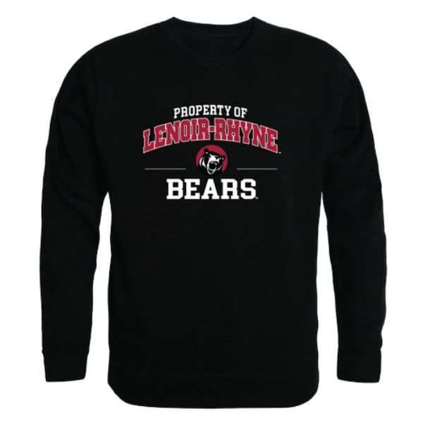 W Republic 545-530-BLK-04 Lenoir-Rhyne University Bears Property of Crewneck Sweatshirt&#44; Black - Extra Large