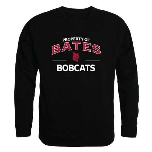 W Republic 545-615-BLK-05 Bates College Bobcats Property of Crewneck Sweatshirt&#44; Black - 2XL