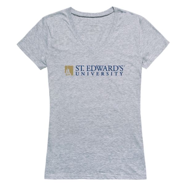 W Republic 520-590-HGY-05 St. Edwards University Hilltoppers Women Seal T-Shirt&#44; Heather Grey - 2XL