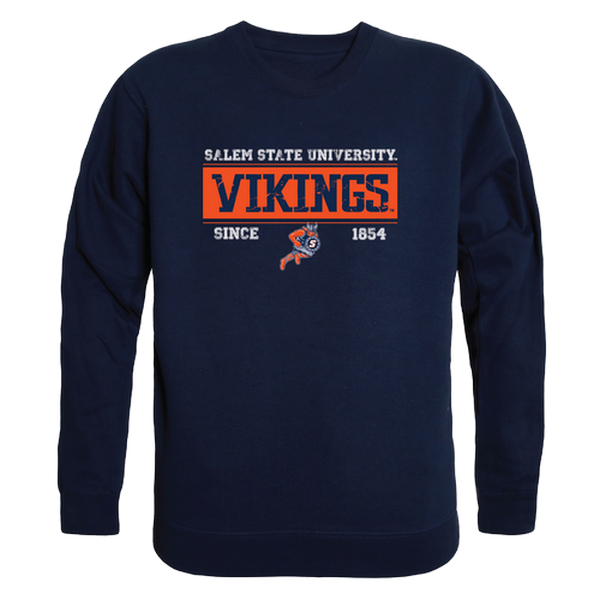 W Republic 544-581-NVY-02 Salem State University Vikings Established Crewneck Sweatshirt&#44; Navy - Medium