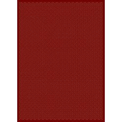 Auric 782-1714-RED Como Rectangular Red Traditional Italy Area Rug, 2 ft. 2 in. W x 7 ft. 7 in. H