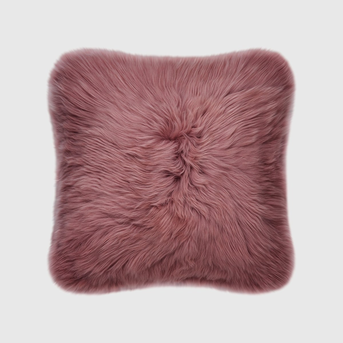 The Mood MDL236305 ECLECTIC SHEEPSKIN DOUBLE-SIDED 18&'X18&' PILLOW&#44; MARSALA RED