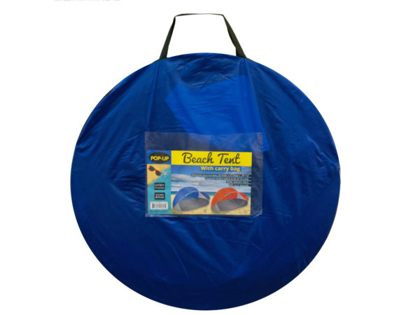 KOLE IMPORTS Pop-Up Beach Half-Moon Shape Tent with Carry Bag&#44; 1 Piece