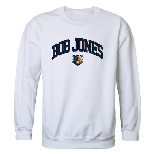 W Republic 541-502-WHT-05 Bob Jones University Bruins Campus Crewneck Sweatshirt&#44; White - 2XL