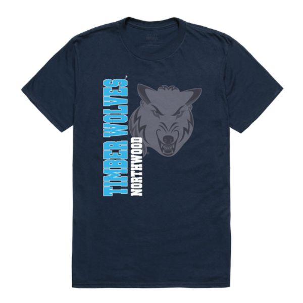 W Republic 515-562-NVY-05 Northwood University Timberwolves Ghost College T-Shirt&#44; Navy - 2XL