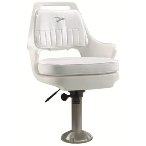 Wise 8WD015-710 Standard Pilot Chair with WP23-15-374 Ped&#44; White