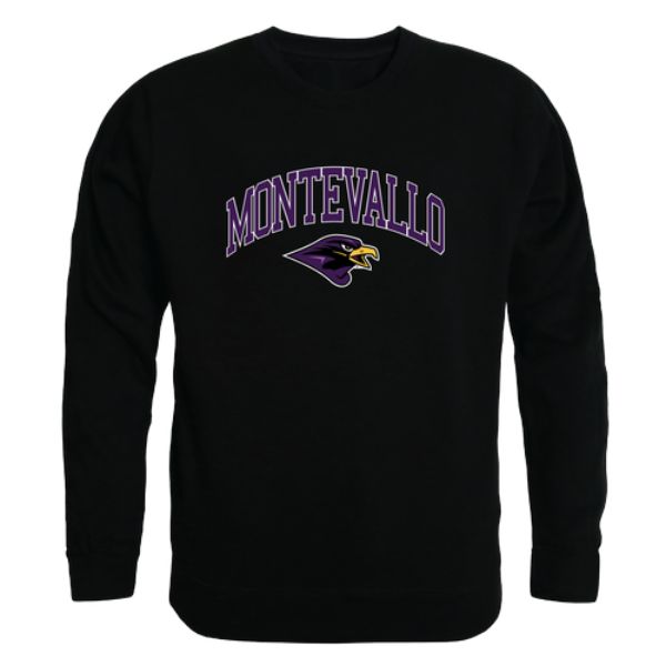 W Republic 541-551-BLK-03 University of Montevallo Falcons Campus Crewneck Sweatshirt&#44; Black - Large