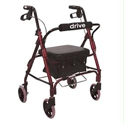 As Seen On TV Junior Low Handle Rollator Walker with Padded Seat and Backrest