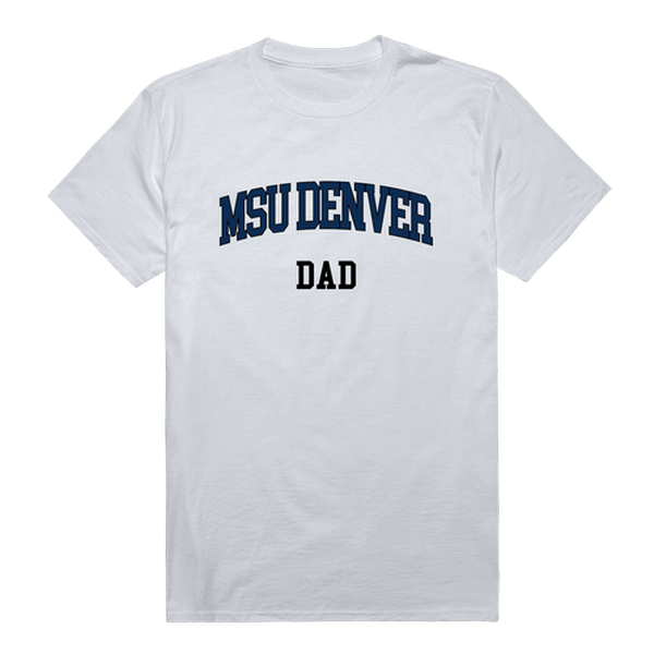 W Republic 548-542-WHT-05 Metropolitan State University of Denver Roadrunners College Dad T-Shirt&#44; White - 2XL