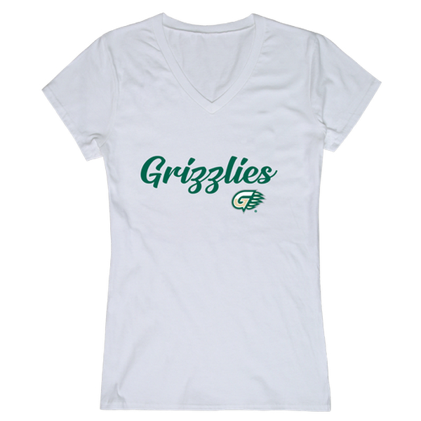 W Republic 555-493-WHT-05 Georgia Gwinnett College Grizzlies Women Script T-Shirt&#44; White - 2XL