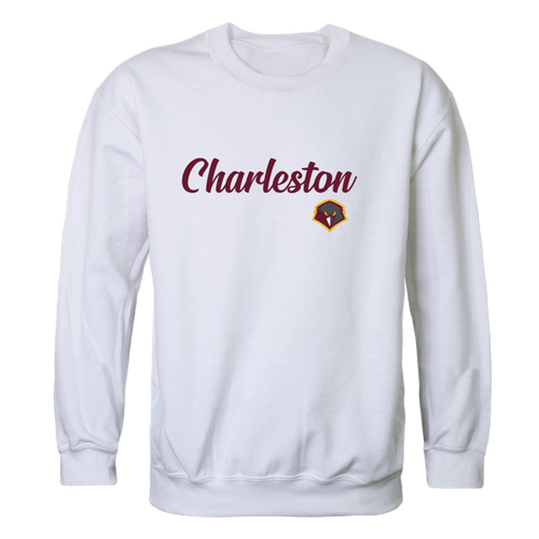 W Republic 556-630-WHT-05 University of Charleston Golden Eagles Script Crewneck Sweatshirt&#44; White - 2XL