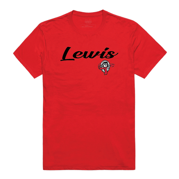 W Republic 554-531-RED-03 Lewis University Flyers Script T-Shirt&#44; Red - Large