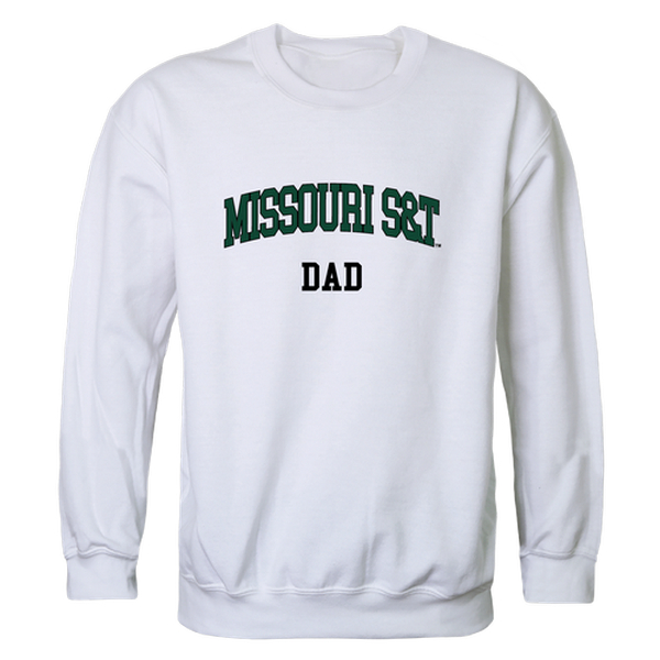 W Republic 562-548-WHT-05 Missouri University of Science & Technology Miners Dad Crewneck Sweatshirt&#44; White - 2XL