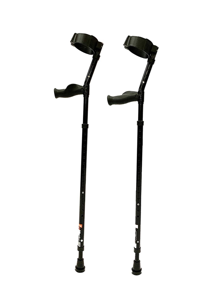 Millenial Medical 7500 In-Motion Pro Underarm Crutch - Black&#44; Blue & Red - Tall
