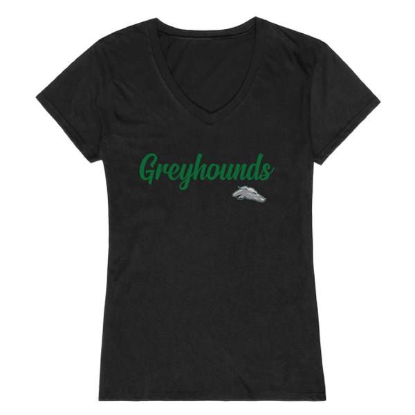 W Republic 555-640-BLK-02 Eastern New Mexico University Greyhounds Women Script T-Shirt&#44; Black - Medium