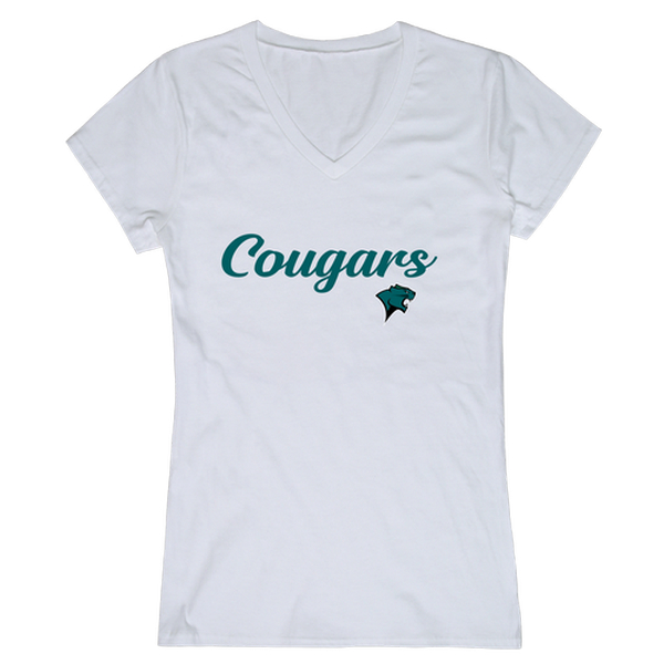 W Republic 555-631-WHT-03 Chicago State University Cougars Women Script T-Shirt&#44; White - Large