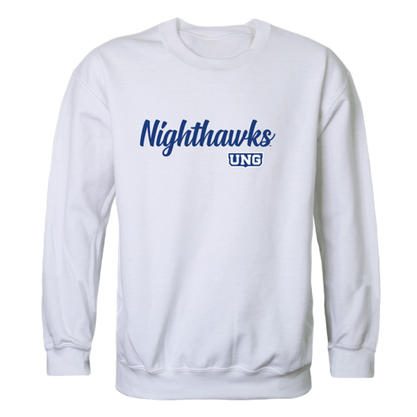 W Republic 556-558-WHT-03 University of North Georgia Nighthawks Script Crewneck Sweatshirt&#44; White - Large