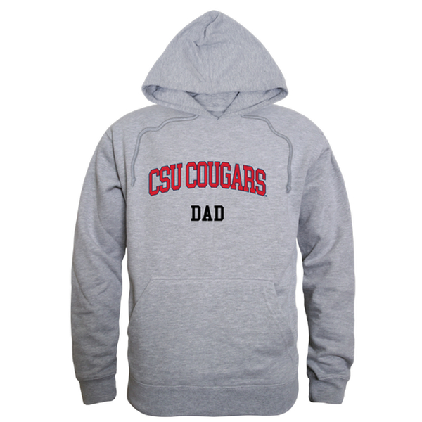 W Republic 563-464-HGY-01 Columbus State University Cougars Dad Hoodie&#44; Heather Grey - Small