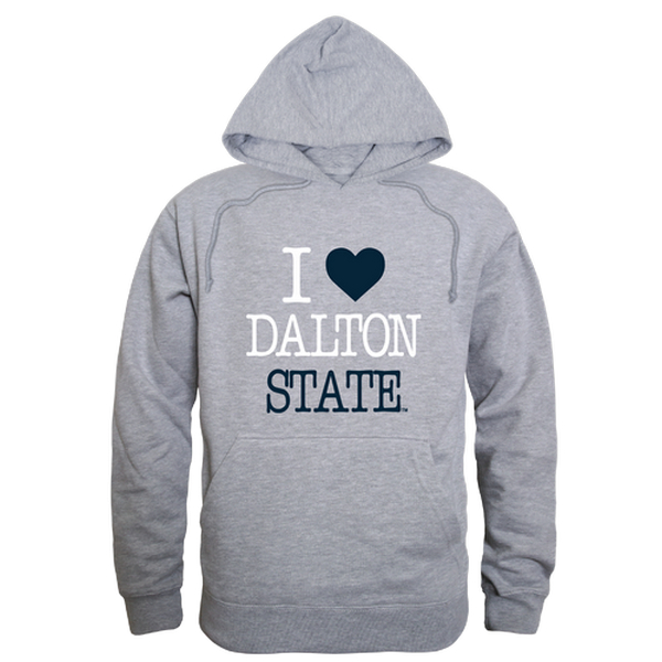 W Republic 553-635-HGY-03 Dalton State College Roadrunners I Love Hoodie&#44; Heather Grey - Large