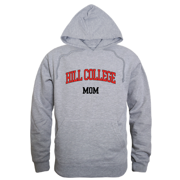 W Republic 565-523-HGY-01 Hill College Rebels Mom Hoodie&#44; Heather Grey - Small