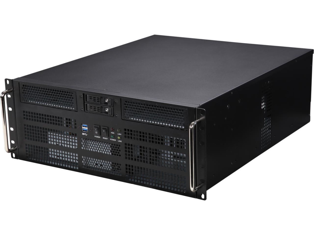 Athena Computer Power Corp Athena Power RM-4U8G525 4U Rackmount Server Case&#44; Black