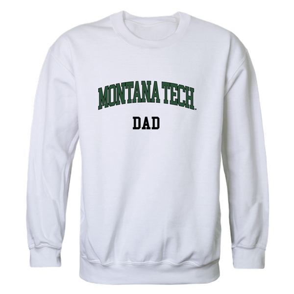 W Republic 562-550-WHT-05 Montana Technological University Orediggers Dad Crewneck Sweatshirt&#44; White - 2XL